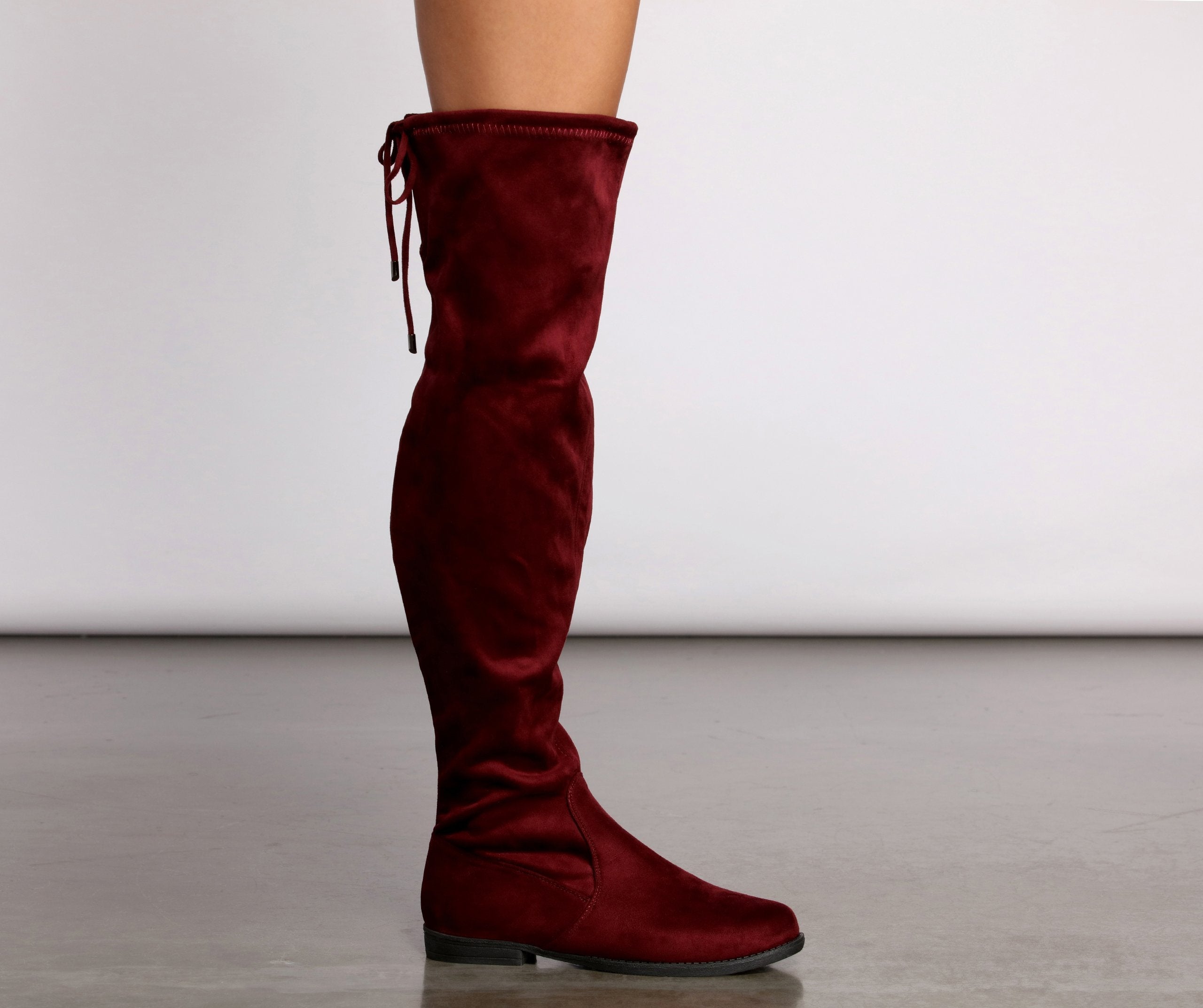 Simply Stylish Flat Over The Knee Boots Newgew