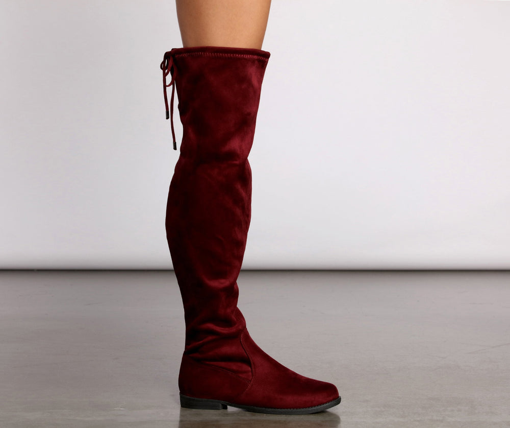 Simply Stylish Flat Over The Knee Boots Newgew