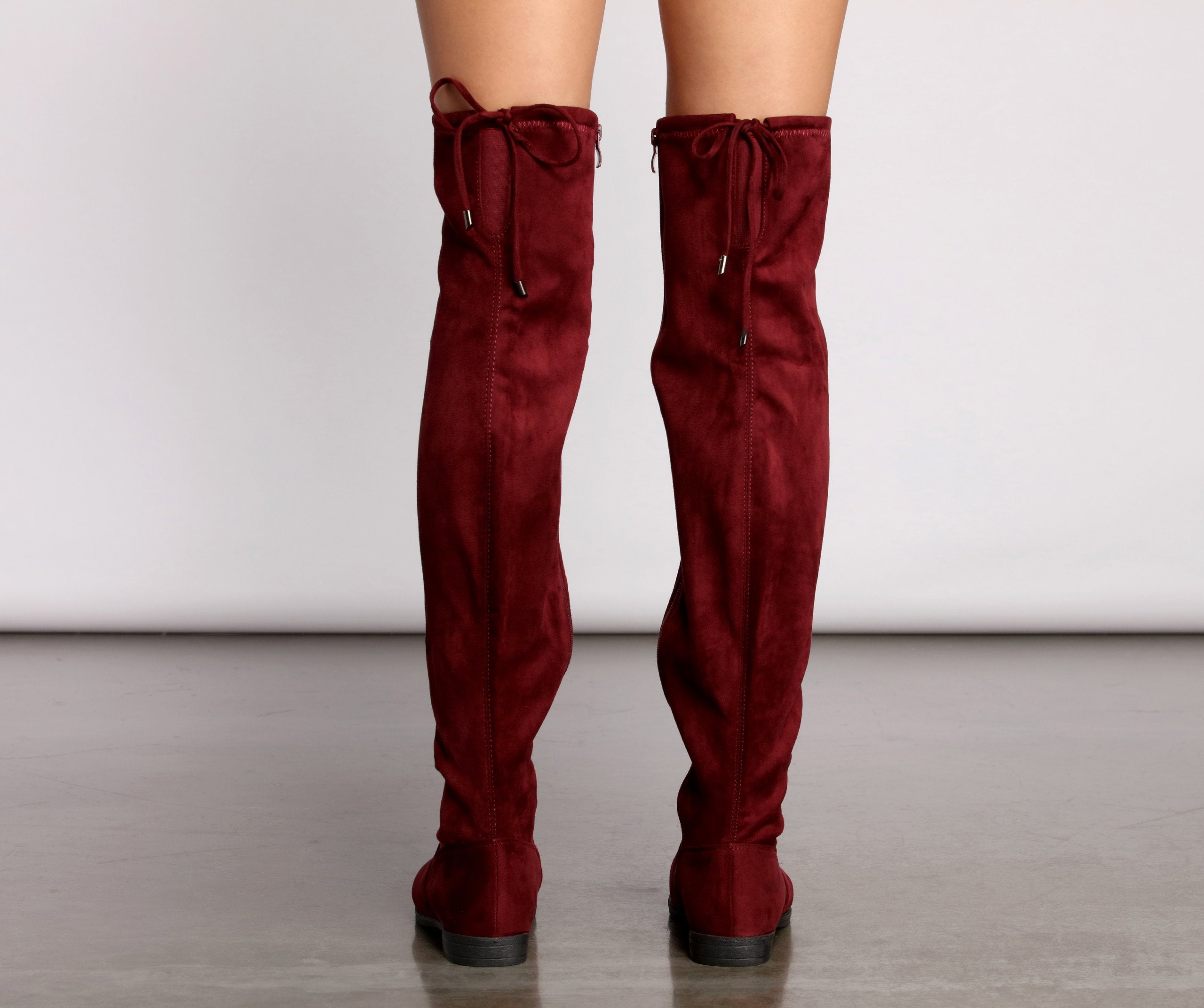 Simply Stylish Flat Over The Knee Boots Newgew
