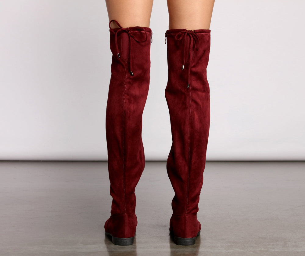 Simply Stylish Flat Over The Knee Boots Newgew