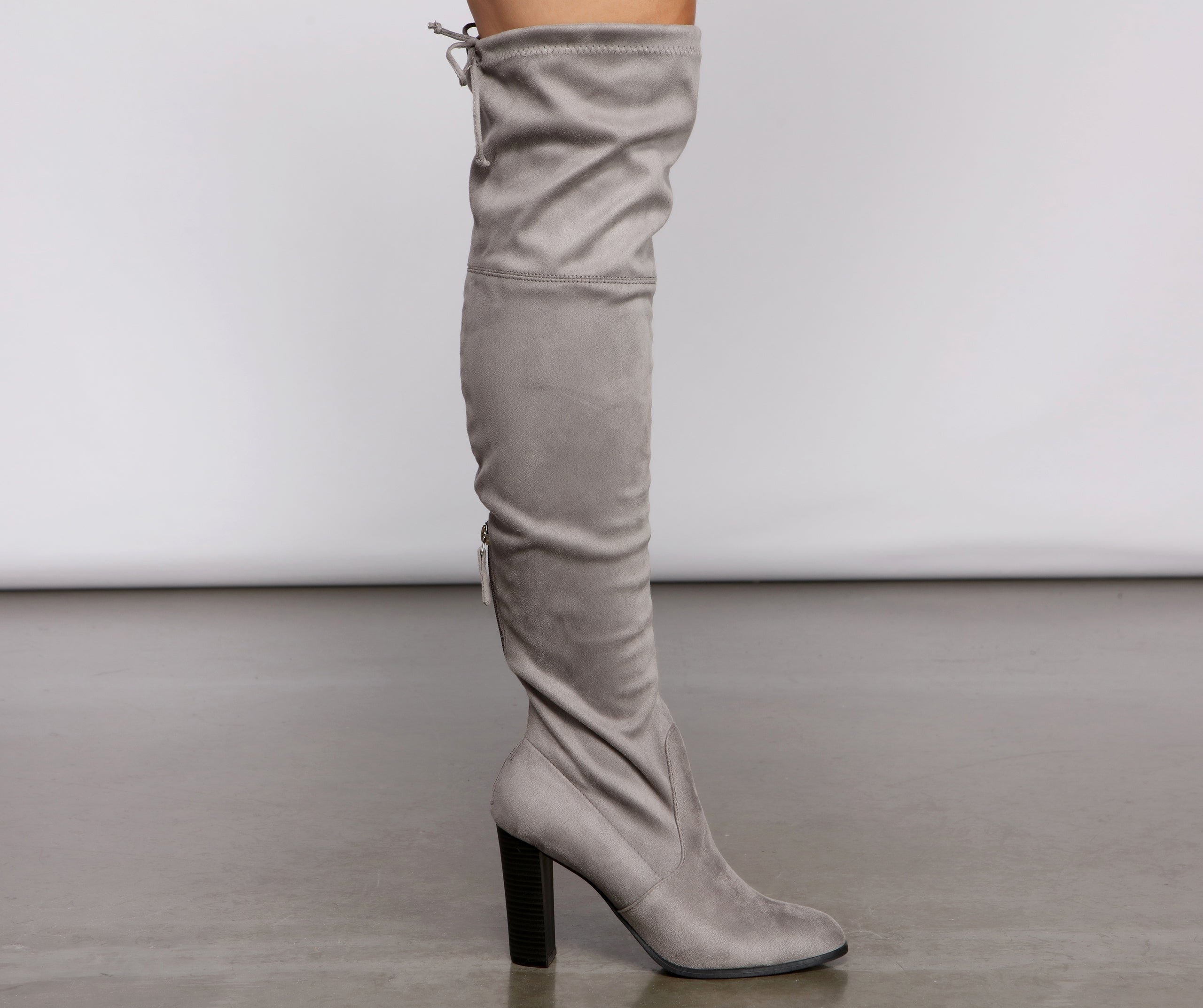 Trend Alert Over the Knee Faux Suede Boots Newgew
