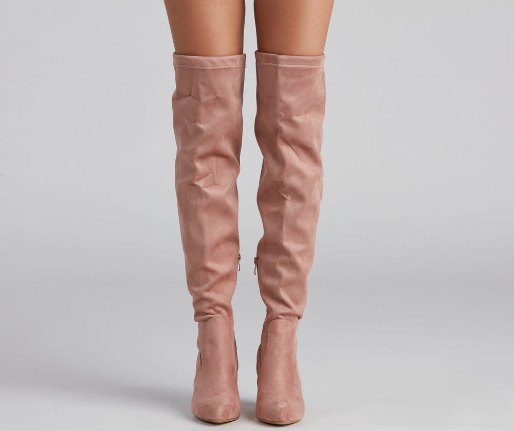 Classic Chic Faux Suede Boots Newgew