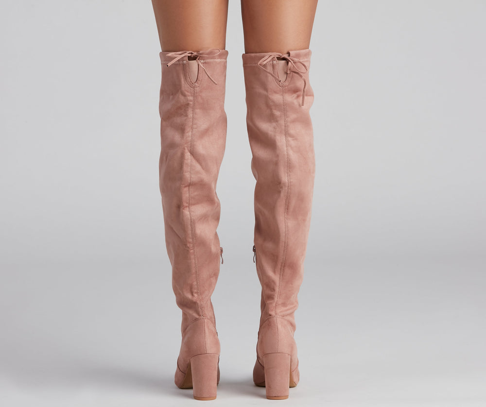 Classic Chic Faux Suede Boots Newgew