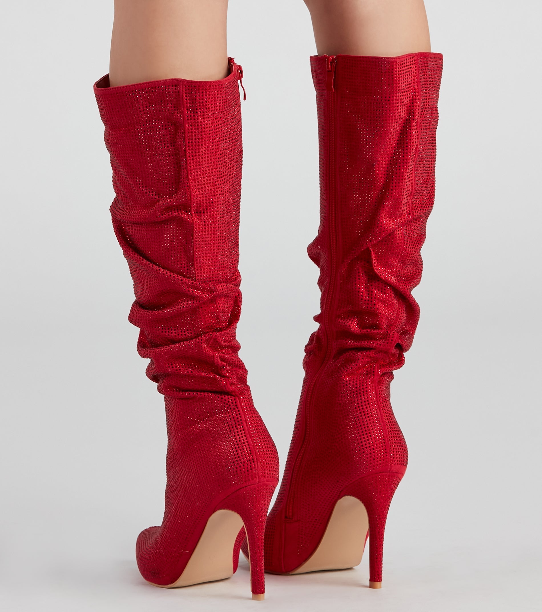 Shine Slouch Stiletto Boots Newgew