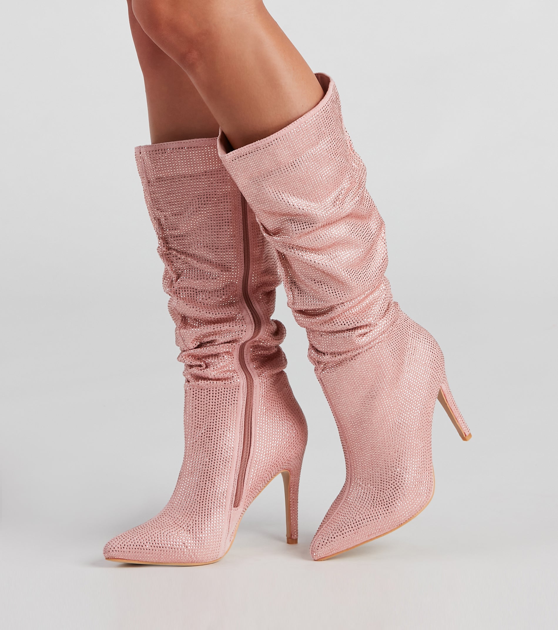 Shine Slouch Stiletto Boots Newgew