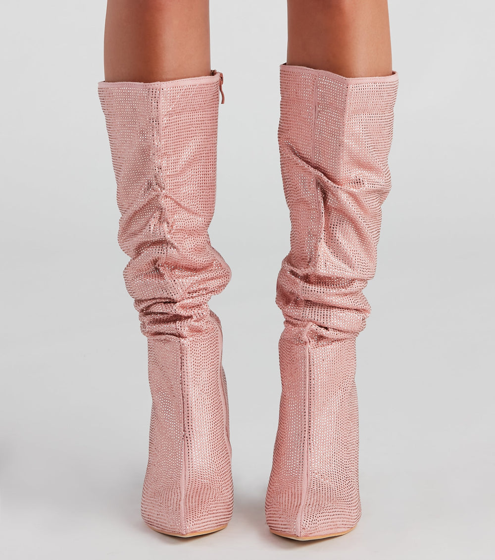 Shine Slouch Stiletto Boots Newgew