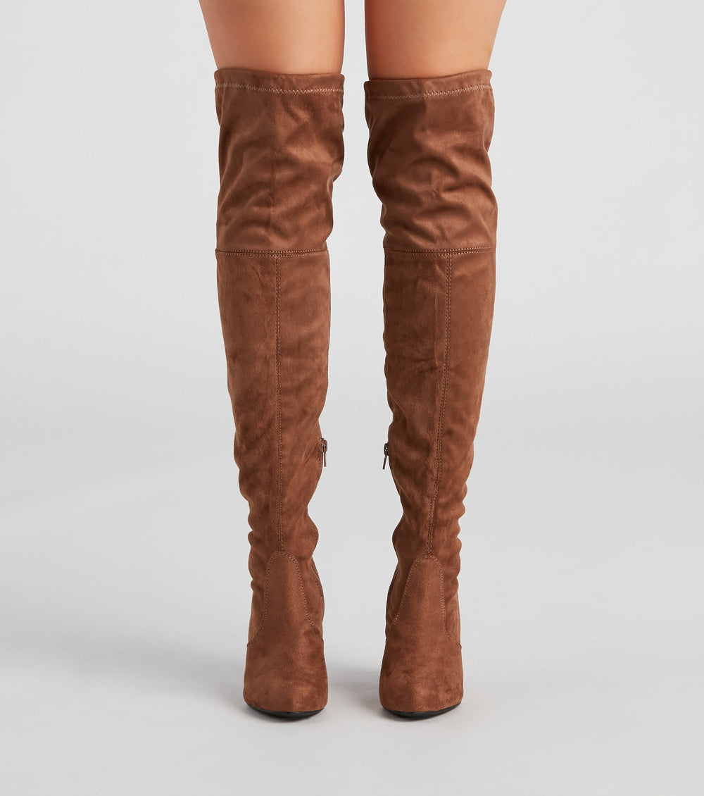 Smooth Like Me Over The Knee Boots Newgew