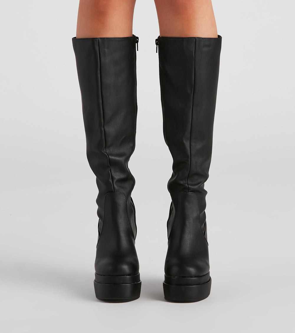 Rad And Retro Under The Knee Boots Newgew