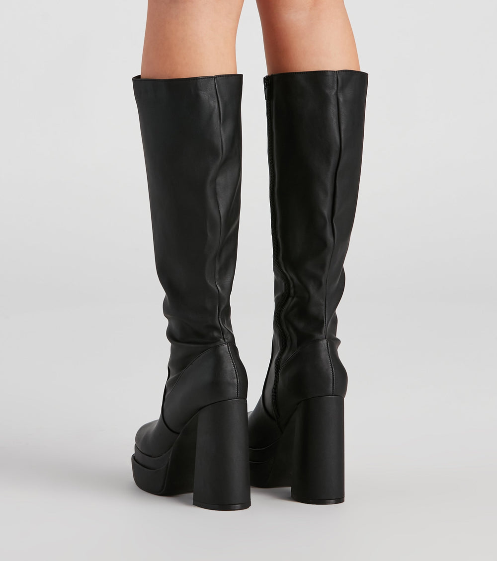 Rad And Retro Under The Knee Boots Newgew