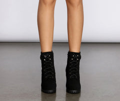 Walk My Way Quilted Faux Suede Booties Newgew