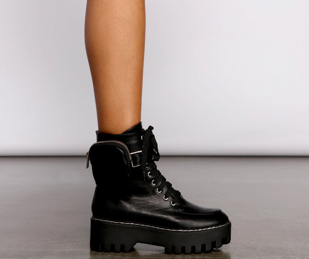 Major Trendsetter Platform Combat Boots Newgew