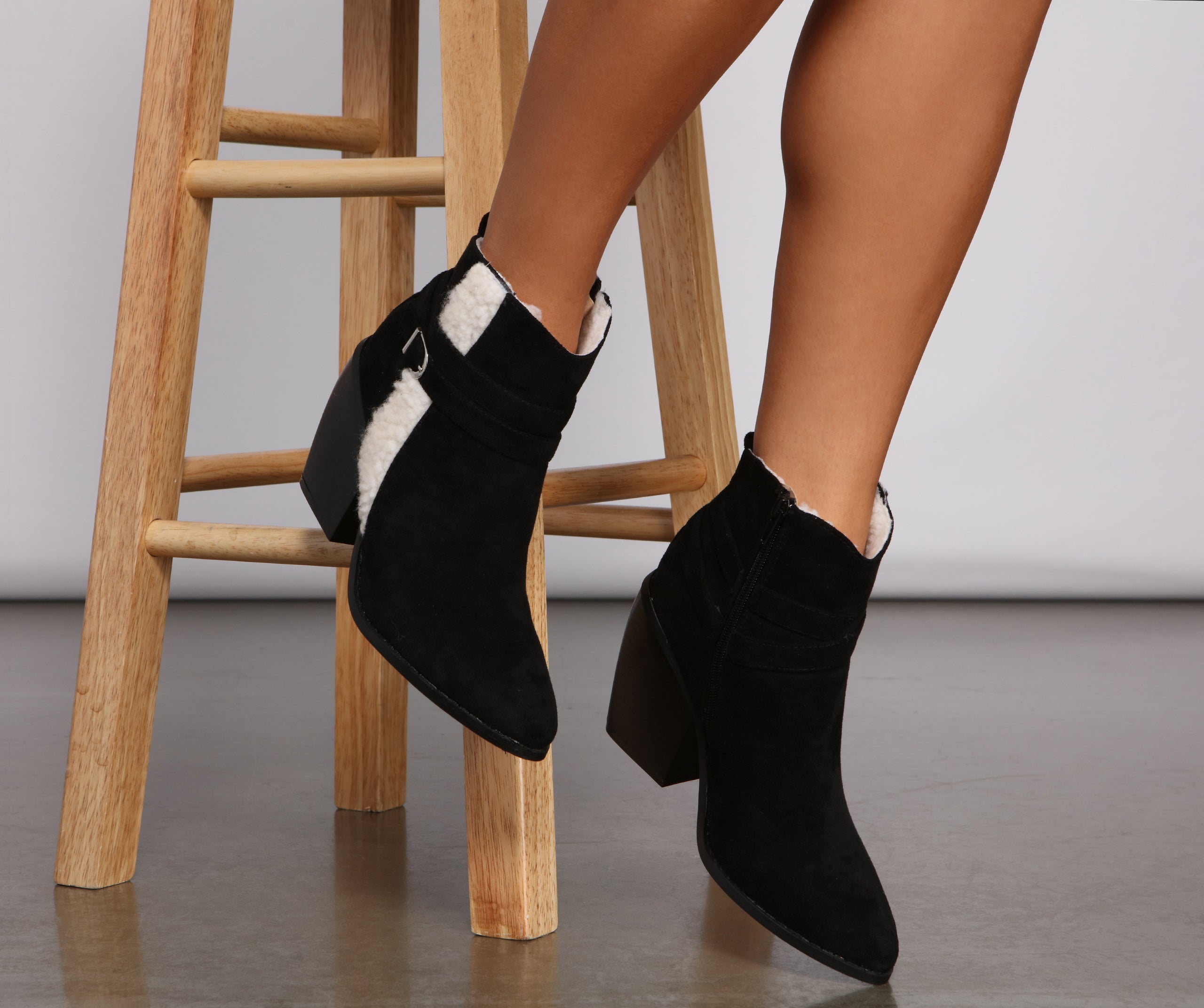 Cute And Cozy Faux Suede Booties Newgew