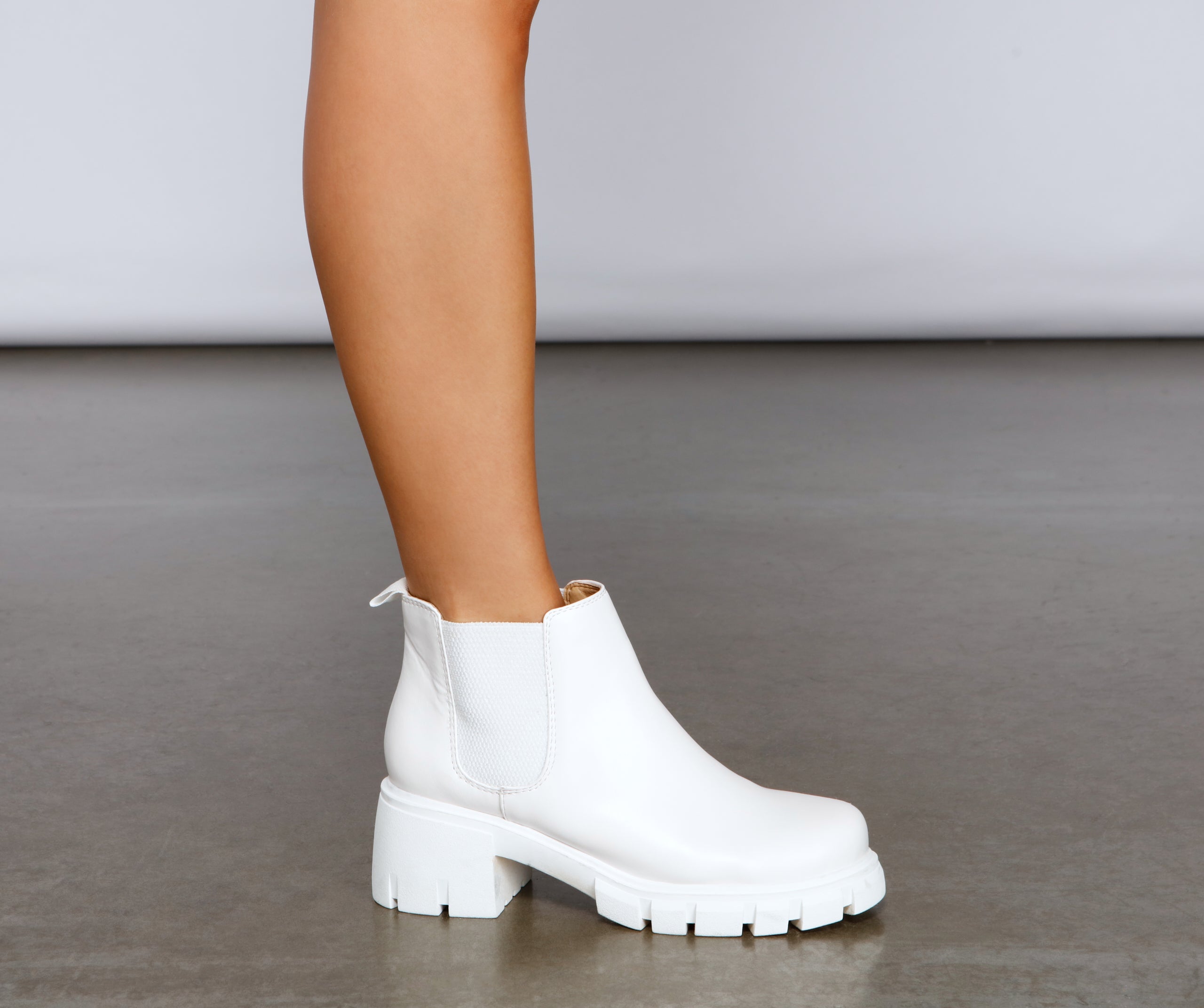 Everyday Style Faux Leather Booties Newgew
