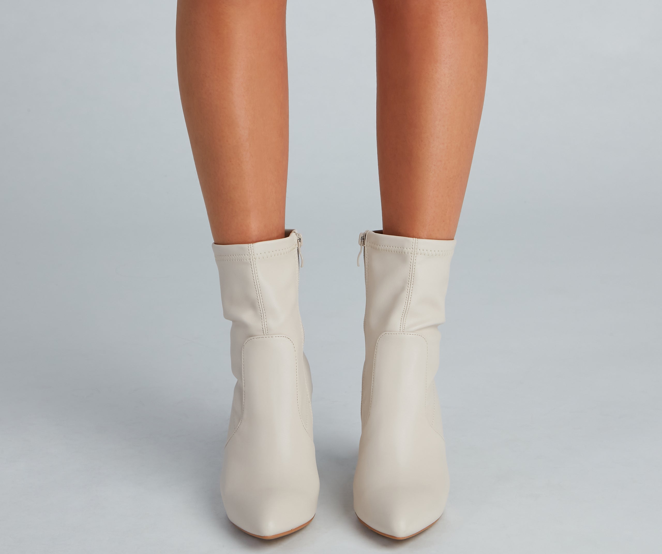 Strut Worthy Faux Leather Booties Newgew
