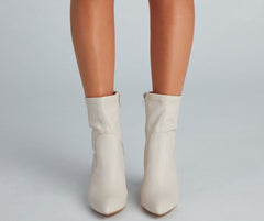 Strut Worthy Faux Leather Booties Newgew