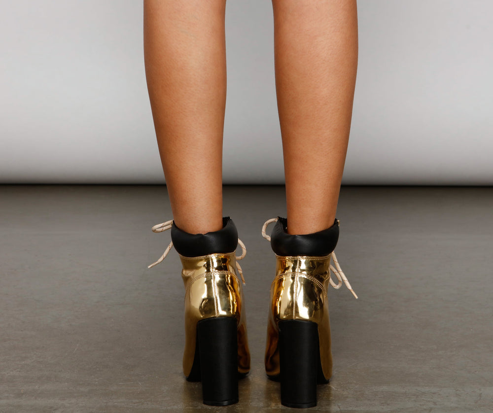 Futuristic Glamour Chrome Booties Newgew
