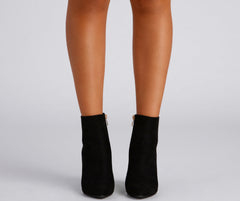 Go Getter Nubuck Block Heel Booties Newgew