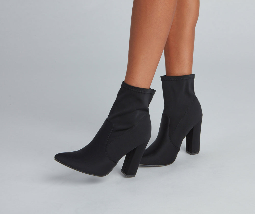 Style Staple Block Heel Booties Newgew