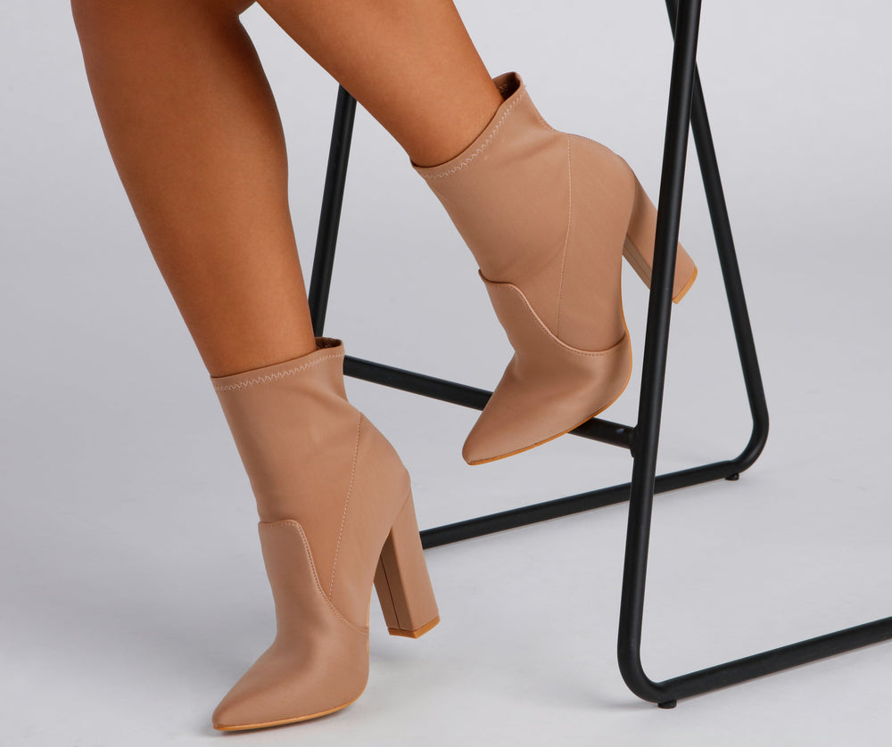 Style Staple Block Heel Booties Newgew