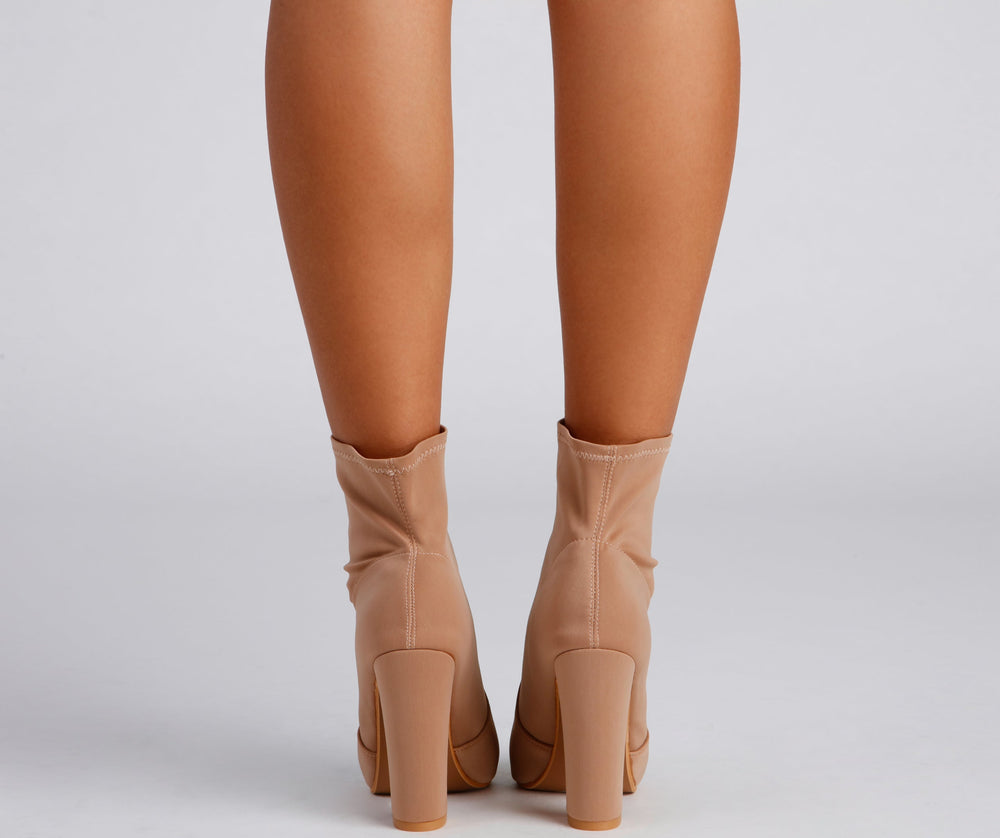 Style Staple Block Heel Booties Newgew