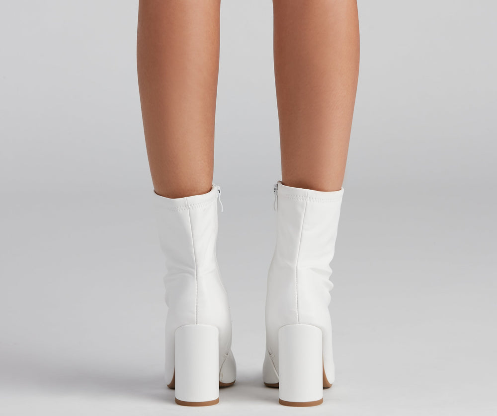 Fashion Square Toe Booties Newgew