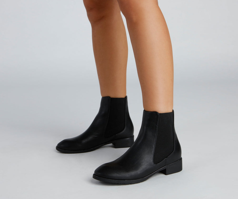 Chic City Girl Stud Accent Booties Newgew