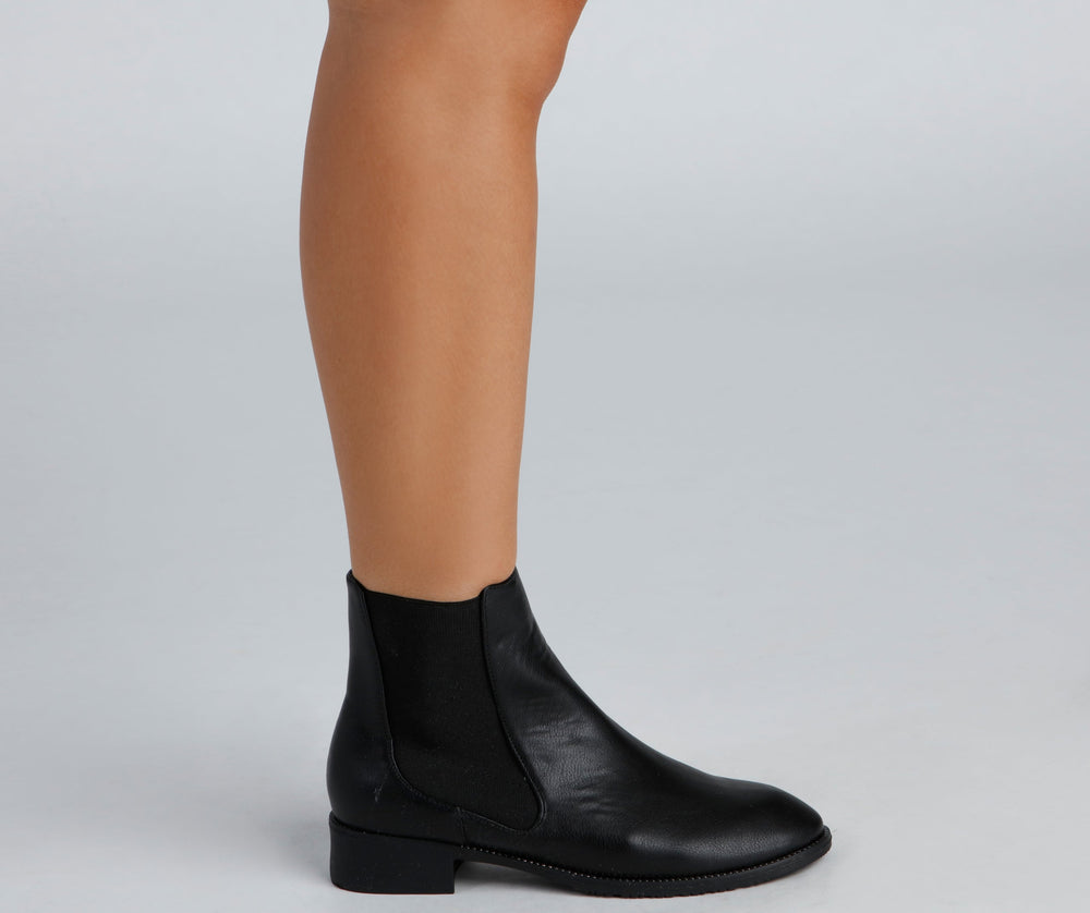 Chic City Girl Stud Accent Booties Newgew