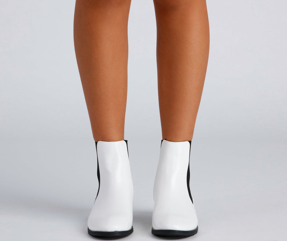 Chic City Girl Stud Accent Booties Newgew