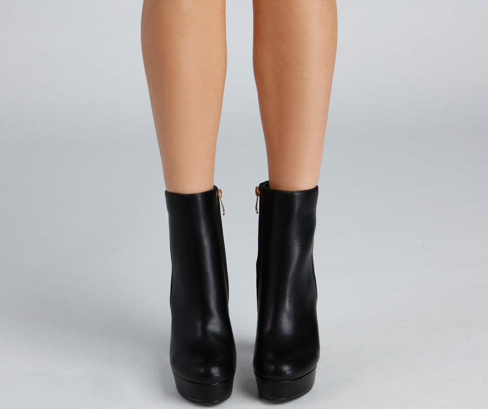 Girly-Grudge Platform Booties Newgew