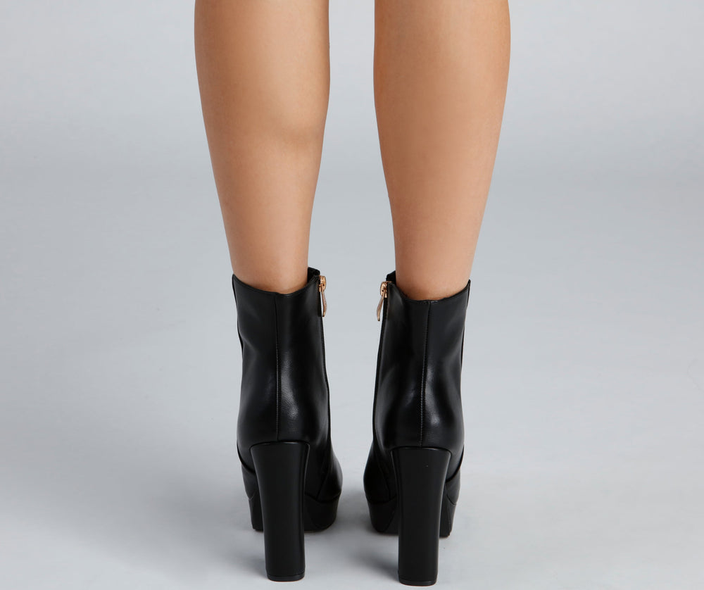 Girly-Grudge Platform Booties Newgew