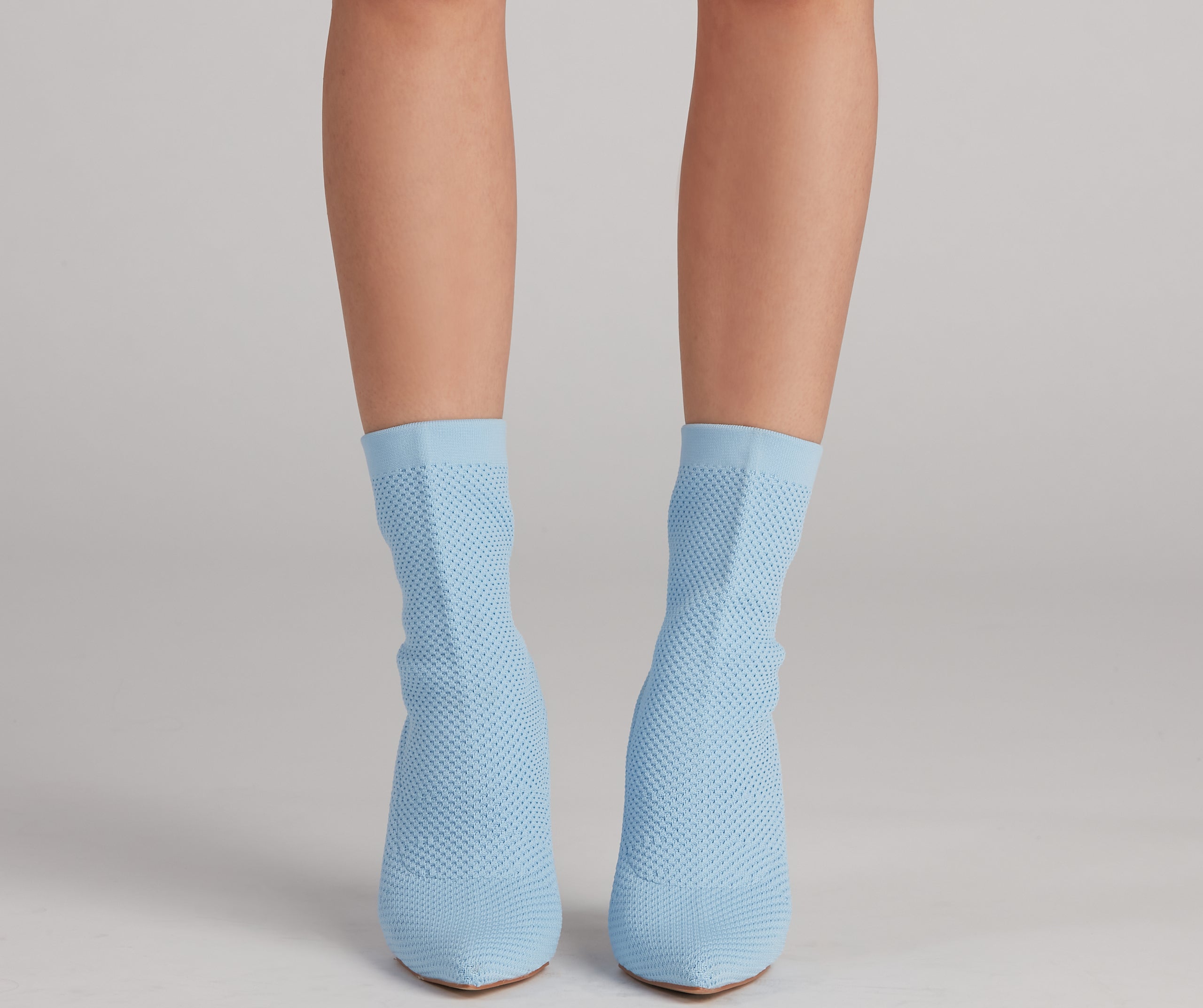 Major Strut Knit Stiletto Booties Newgew