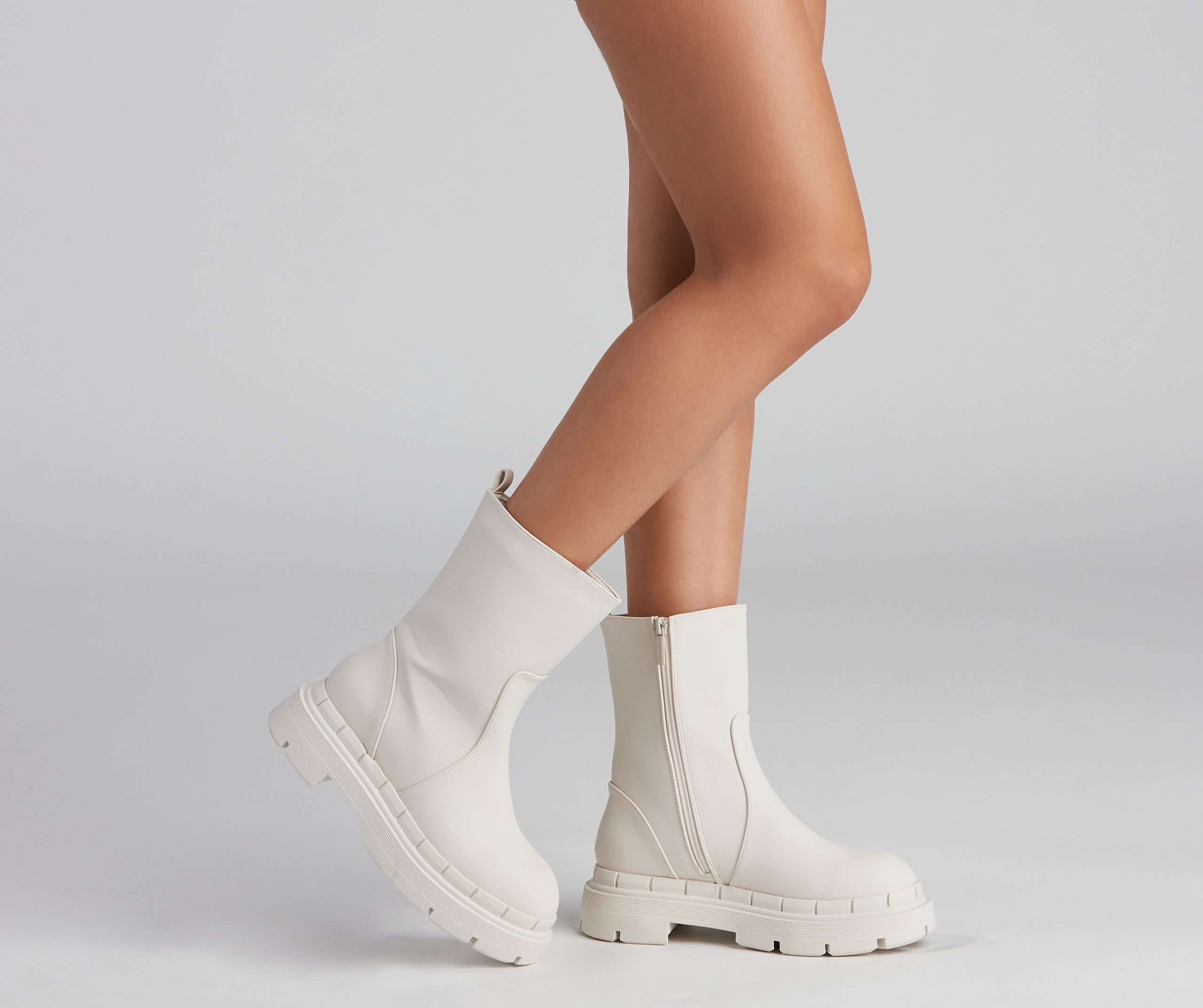 She's Trendy Lug Sole Boots Newgew