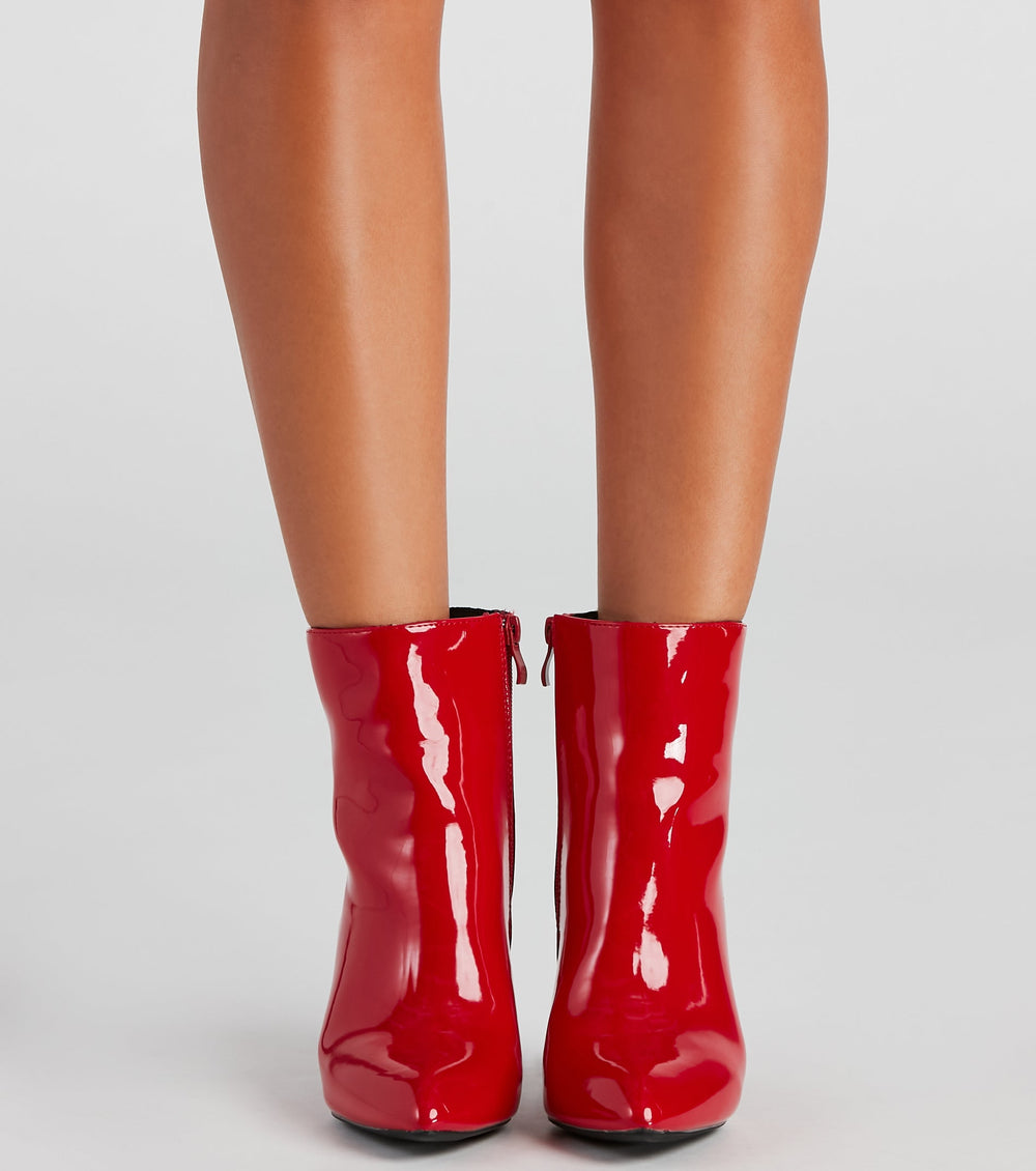 Rebel With Style Block Heel Booties Newgew