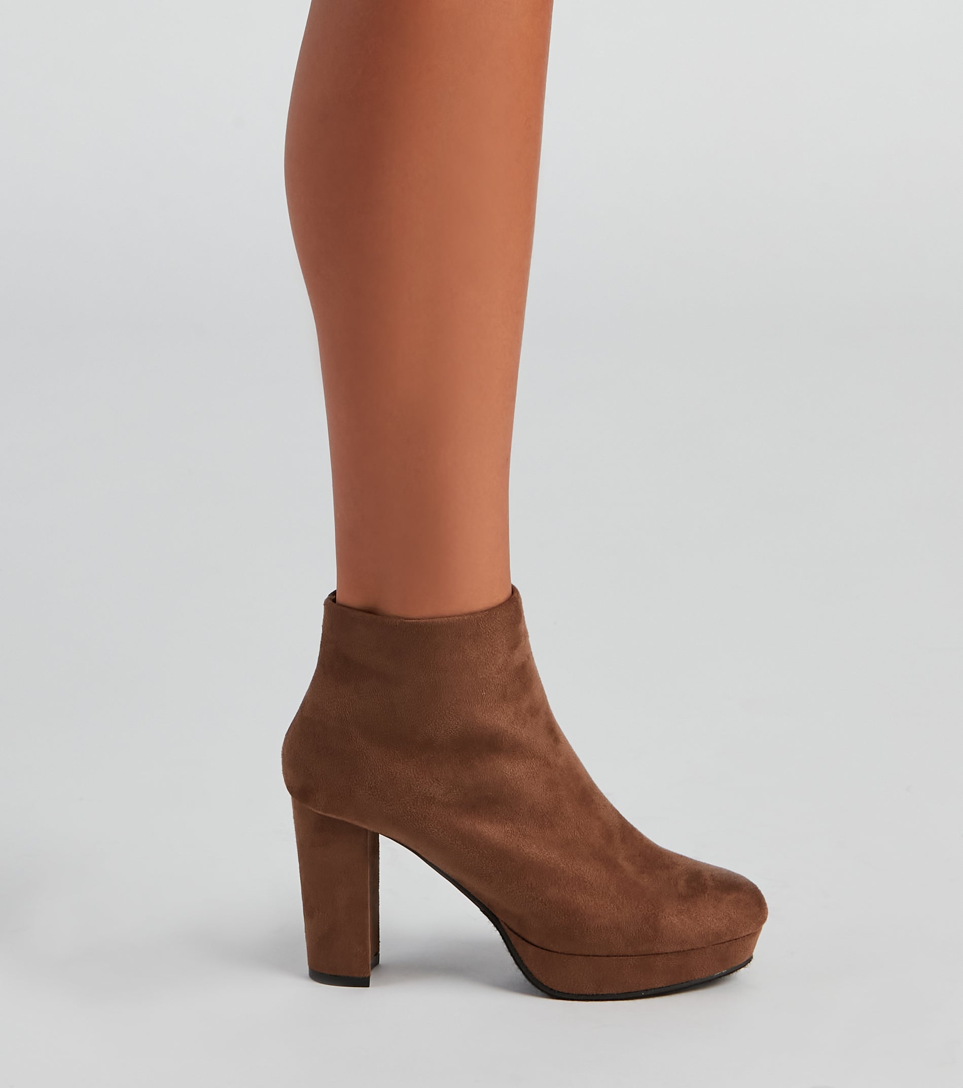 Lots To Love Block Heel Booties Newgew