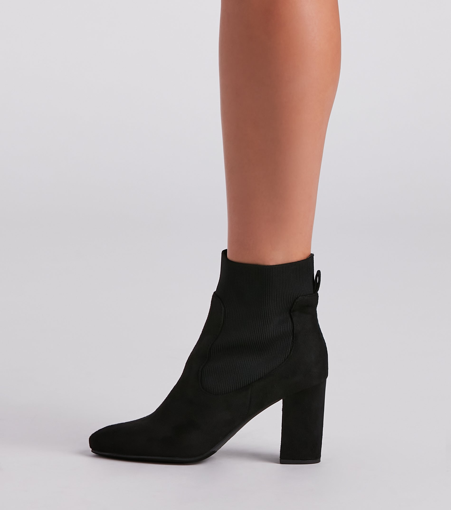 Trendy Staple Basic Sock Booties Newgew