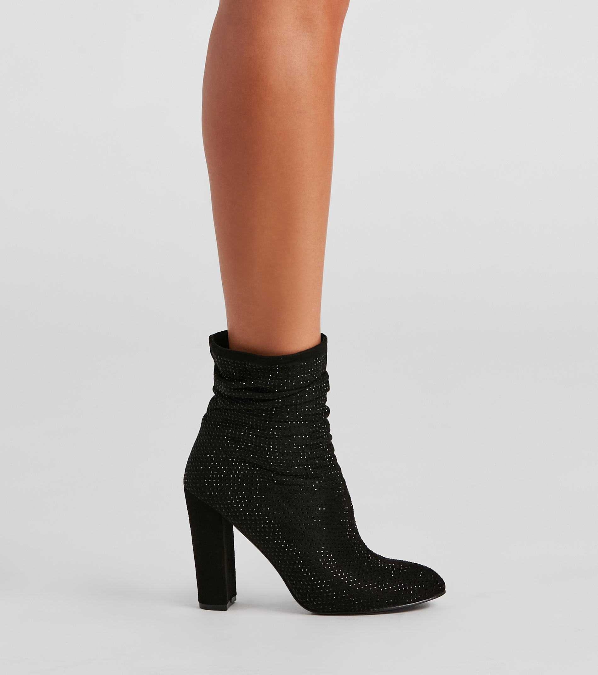 Sparkle Society Rhinestone Booties Newgew