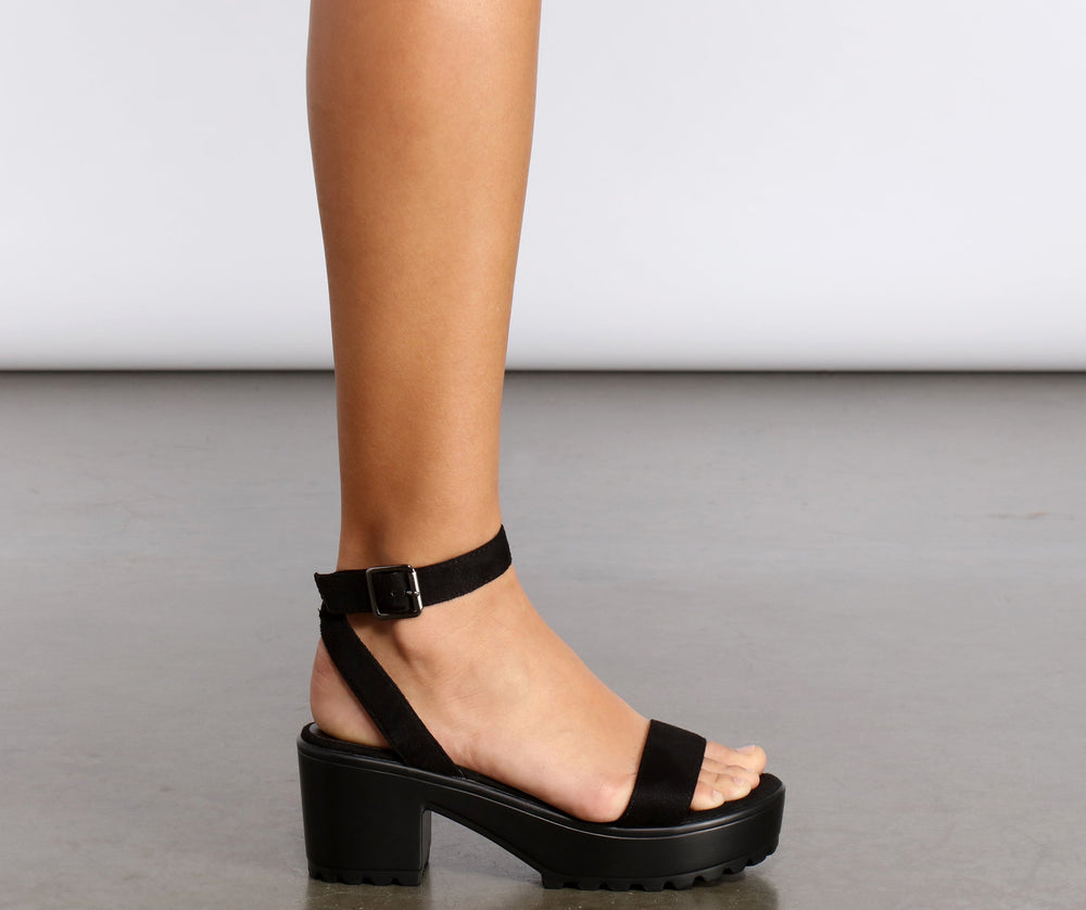 Taking Time To Chill Platform Sandals Newgew