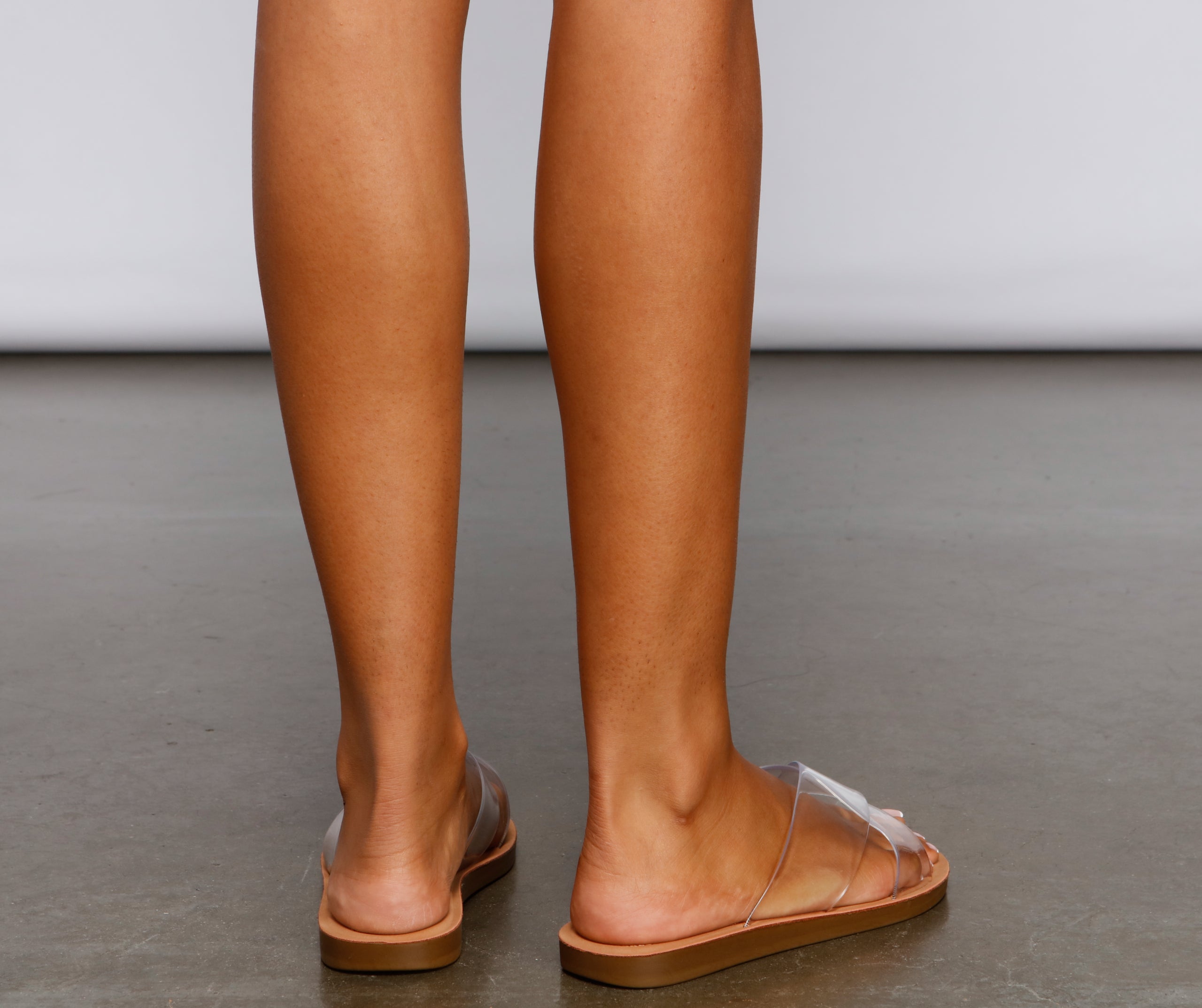Criss Cross Chic PVC Sandals Newgew