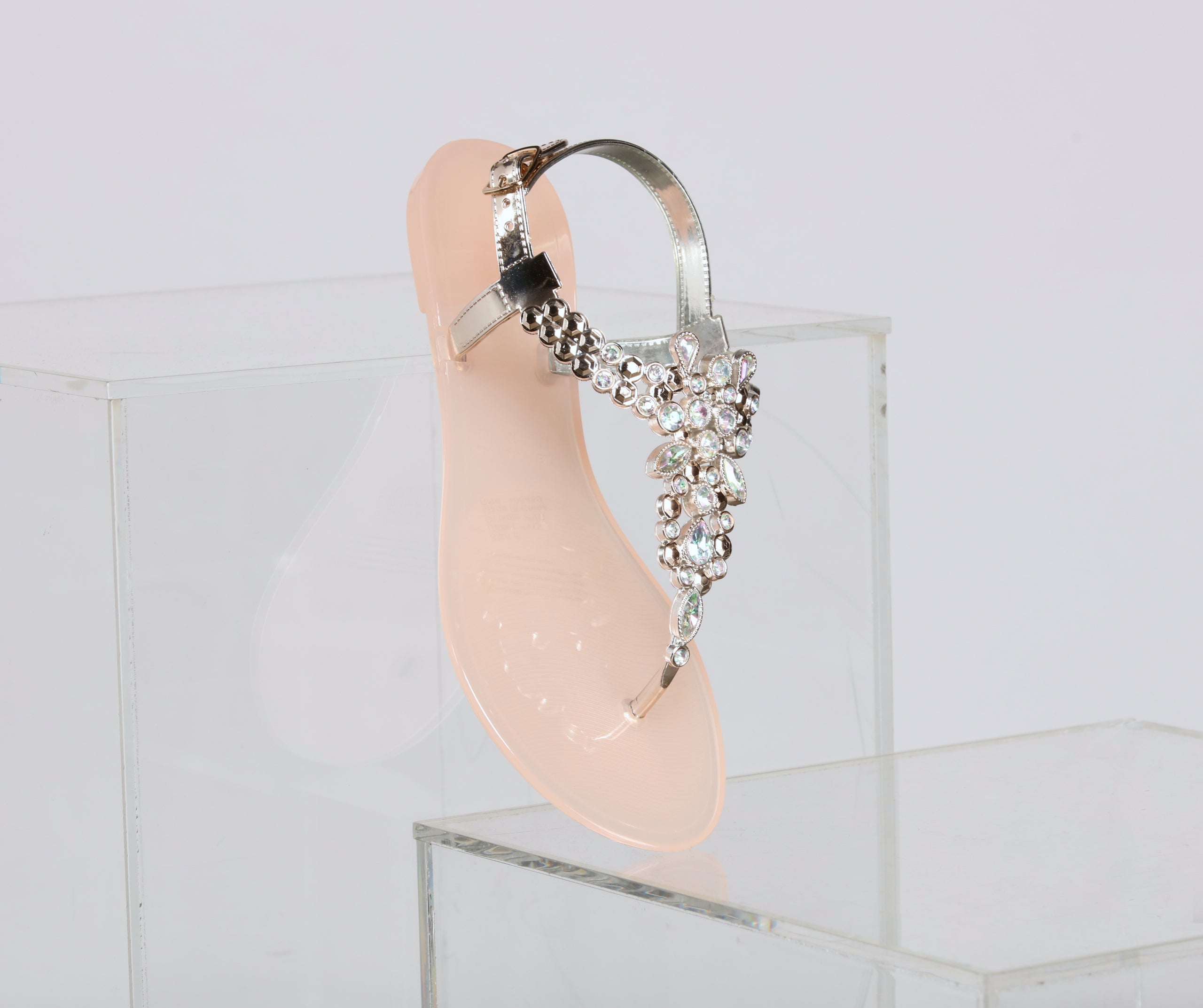 Glitter Goals Embellished Jelly Sandals Newgew