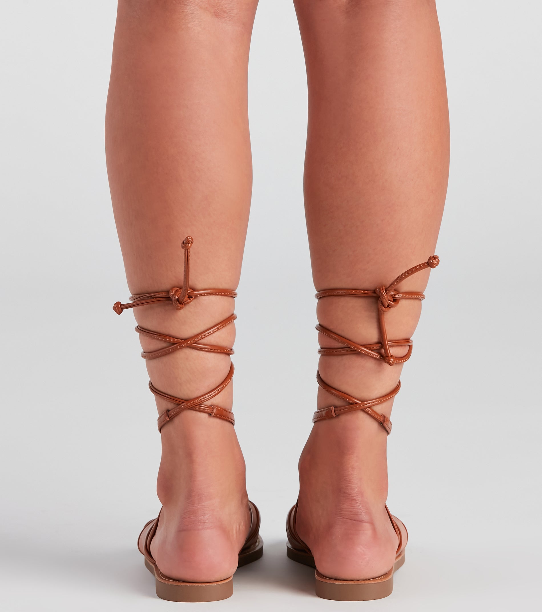 Up My Alley Lace-Up Sandals Newgew