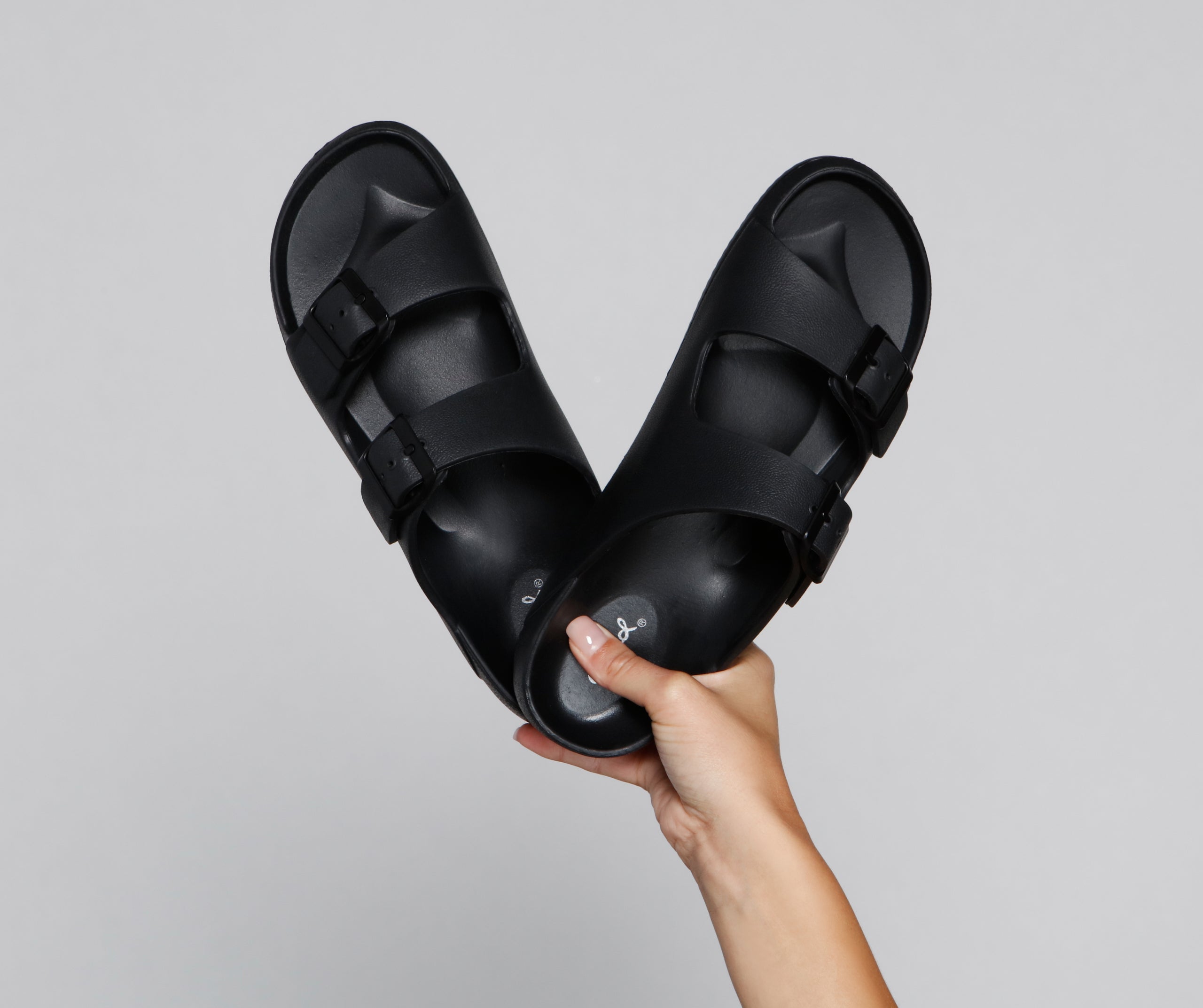 On Trend Double Buckle Sandals Newgew