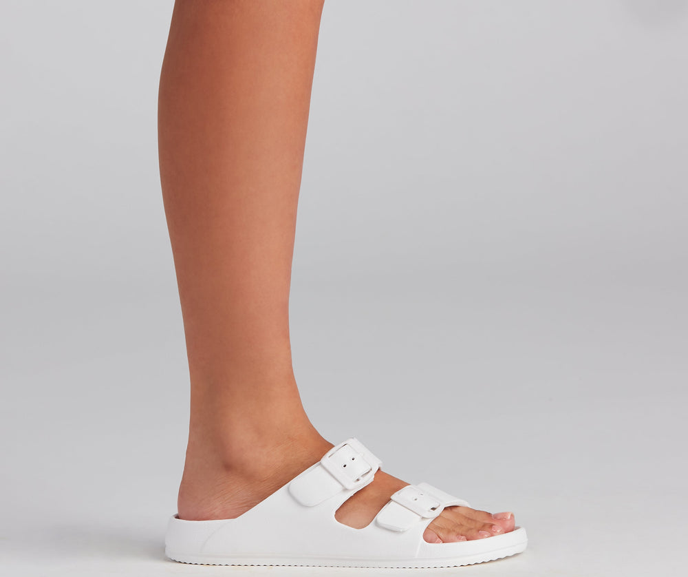 On Trend Double Buckle Sandals Newgew