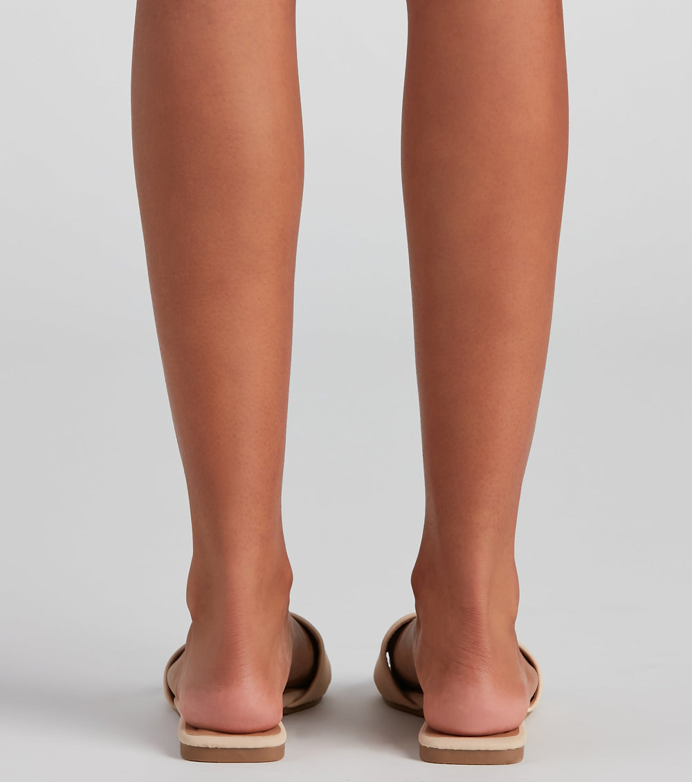 Stylish Basics Nubuck Slide Sandals Newgew