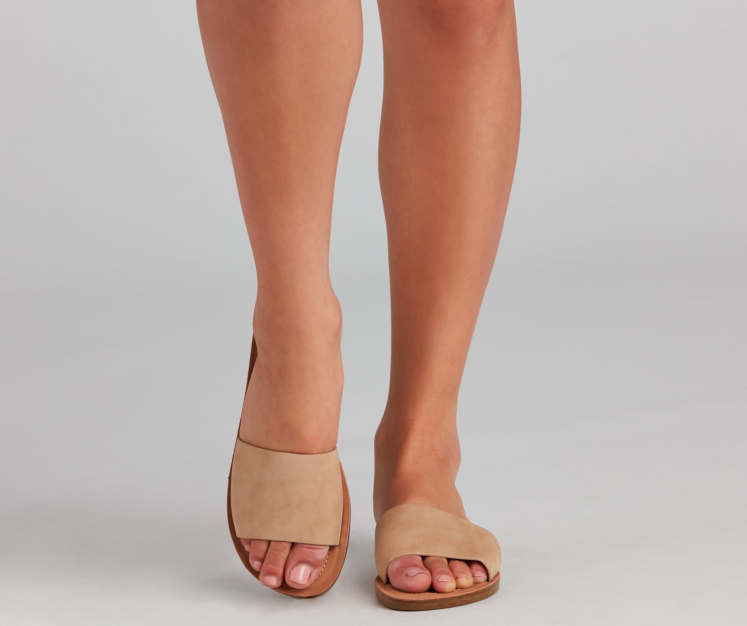 Let It Slide Single Band Sandals Newgew
