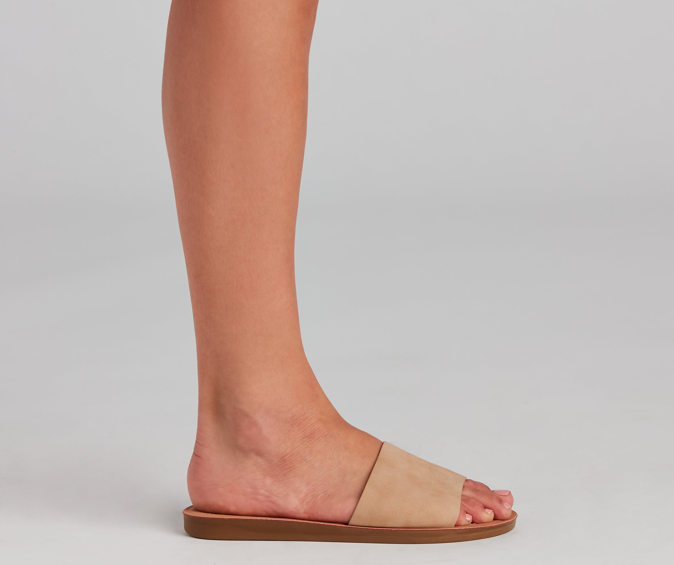 Let It Slide Single Band Sandals Newgew