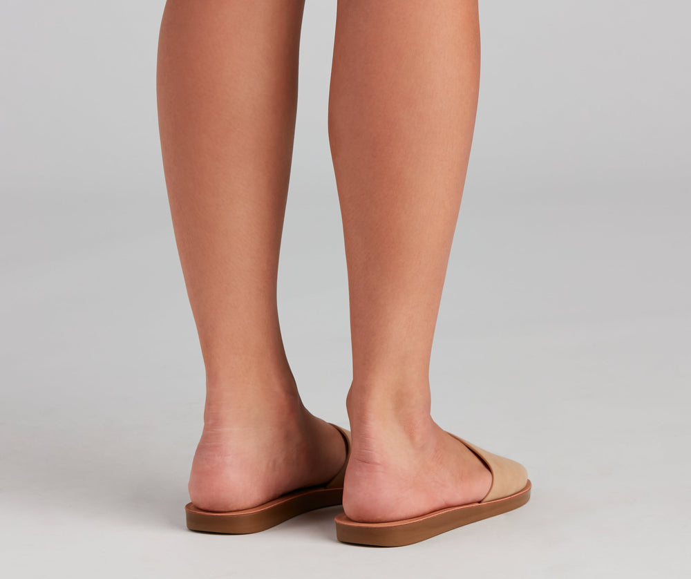 Let It Slide Single Band Sandals Newgew