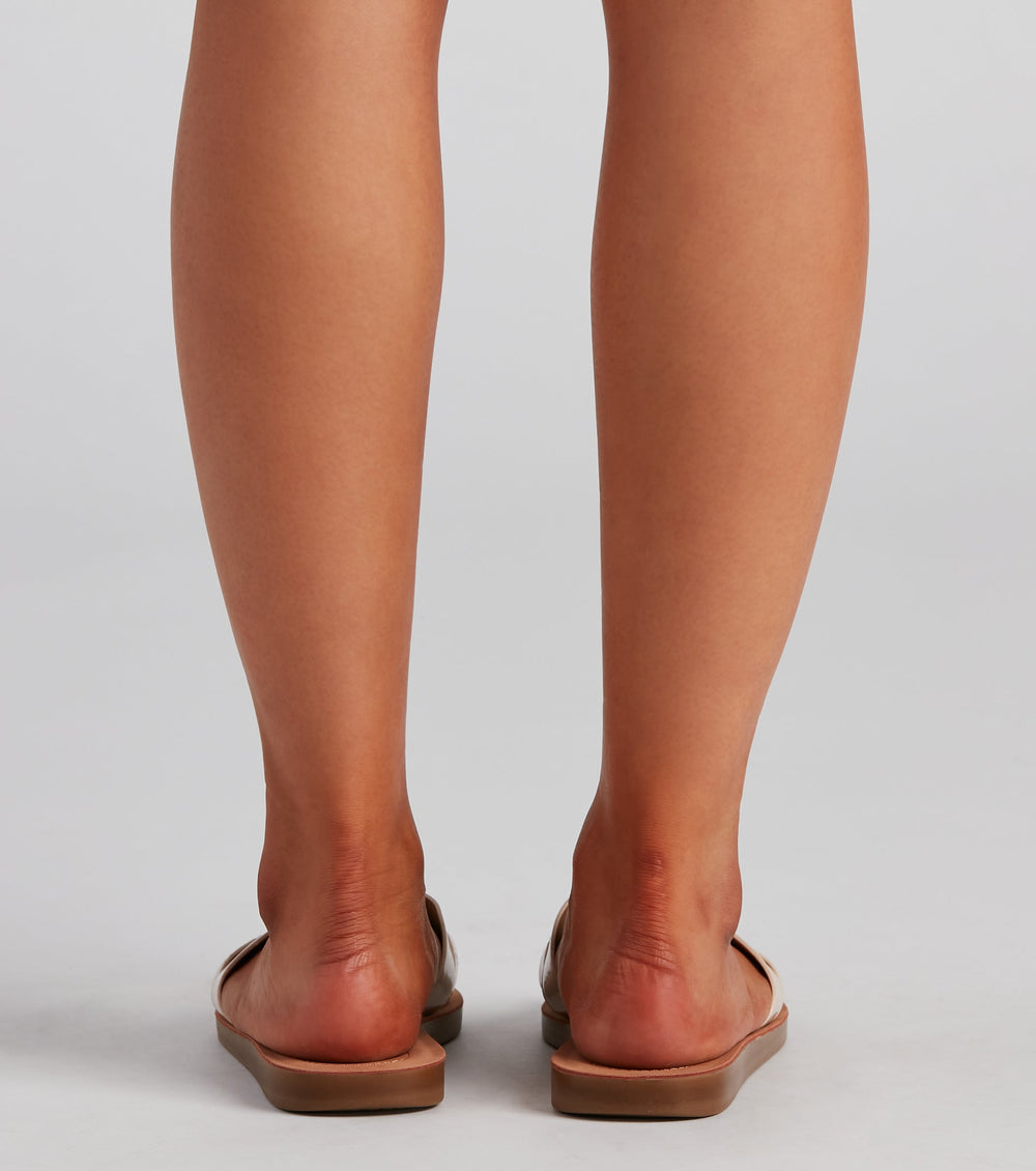 Minimalistic Chic PU Woven Sandals Newgew