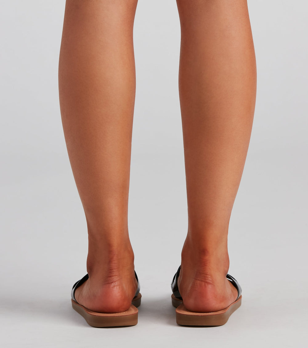 Minimalistic Chic PU Woven Sandals Newgew