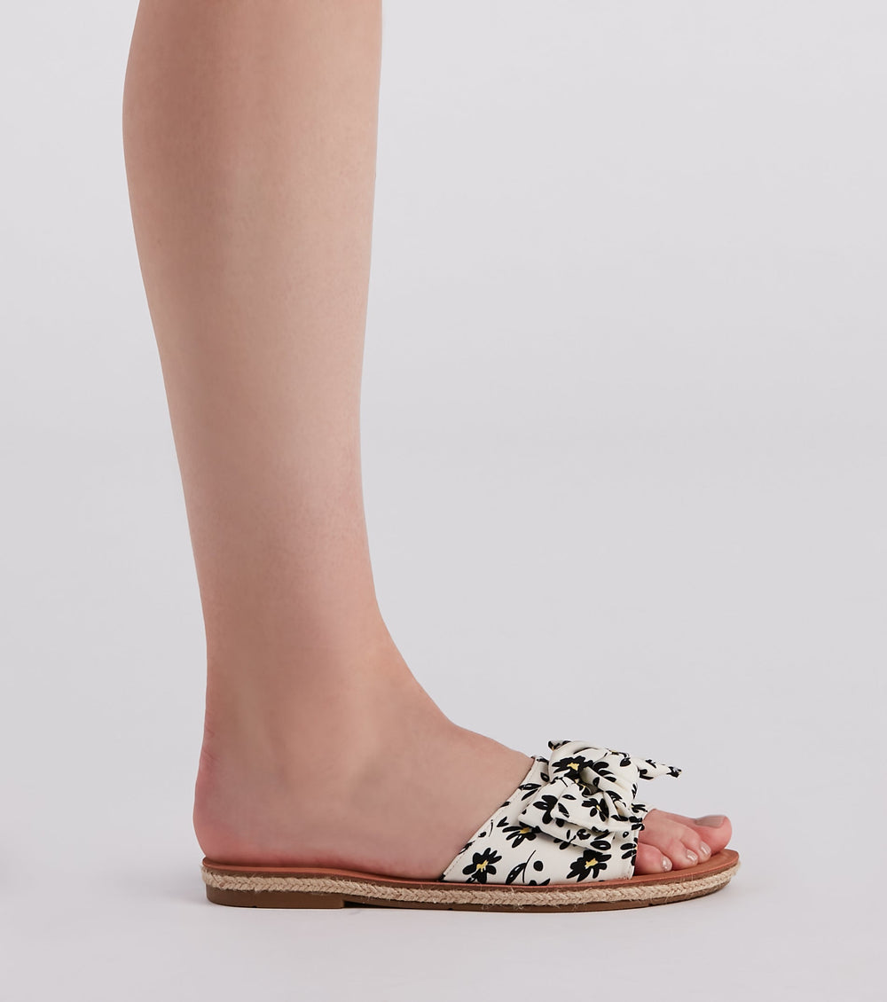 Darling Daisy Floral Print Sandals Newgew