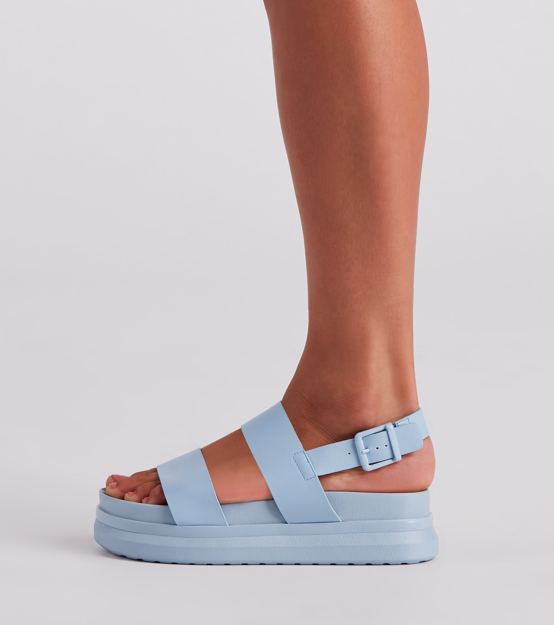 Stay Trendy Strappy Platform Sandals Newgew